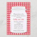 Search for picnic bridal shower invitations Red