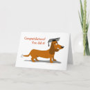 Search for dachshund graduation cards Dog