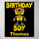 Search for robot birthday posters For kids