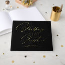 Search for black gold wedding guest books Real gold foil