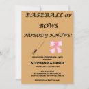 Search for baseball gender reveal invitations He or she