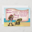 Search for girl pirate party invitations Cartoon