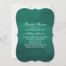 Search for emerald green bridal shower invitations Simple