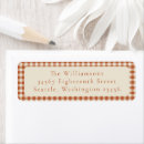 Search for gingham return address labels Cute
