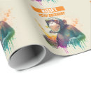 Search for chimpanzee wrapping paper Birthday