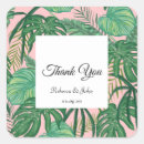 Search for thank you beach wedding stickers Leaves