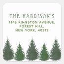 Search for woodland address stickers Pine trees