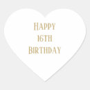 Search for golden heart stickers Happy birthday
