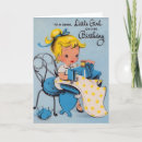 Search for vintage little girl birthday cards Retro