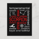 Search for the scorpion postcards Zodiac