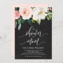 Search for blush floral baby shower invitations Botanical