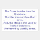 Search for jesus rectangle stickers Cross