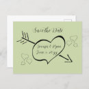 Search for green hearts postcards Calligraphy