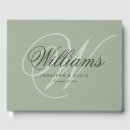 Search for sage green wedding guest books Vintage