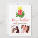 Search for our first christmas cards Watercolor