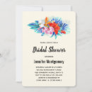 Search for exotic bridal shower invitations Hibiscus