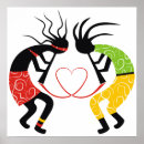 Search for kokopelli art posters Tribal