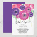 Search for purple baby girl shower invitations Modern