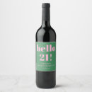 Search for 21st birthday wine labels Unique