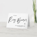 Search for ring bearer cards black and white