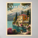 Search for lake como posters Vintage travel
