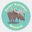 Search for funny moose stickers Cute