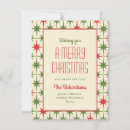 Search for vintage mid century christmas cards Atomic