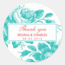 Search for turquoise thank you stickers Bridal shower