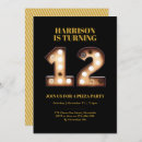 Search for 12th boy birthday invitations Modern