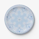 Search for snowflake plates Light blue