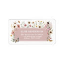Search for tea return address labels Wildflower