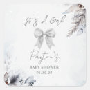 Search for baby shower with bows stickers It's a girl