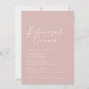 Search for blush rehearsal dinner invitations Elegant