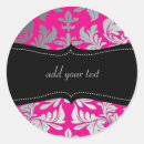 Search for hot pink damask stickers Pixdezines