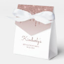 Search for rose gold favour boxes Script
