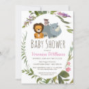 Search for pink safari invitations Lion