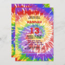 Search for tie dye party invitations Rainbow