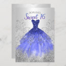 Search for royal sweet 16 invitations Glitter