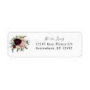 Search for dark pink return address labels Floral