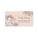 Search for pink elephant baby shower return address labels Safari
