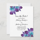 Search for blue orchid save the dates Purple