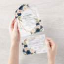Search for navy and blush wedding invitations Modern