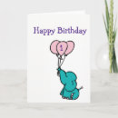 Search for elephant birthday cards Pink