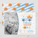Search for pumpkin patch party invitations Blue