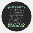 Search for math jokes stickers Science