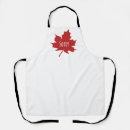 Search for canadian aprons Maple leaf