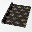 Search for royal crown wrapping paper Black