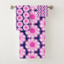Search for navy blue flowers bath towels Pink