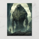 Search for alien creature postcards Science fiction