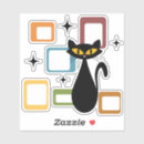 Search for cartoon black cat stickers Meow